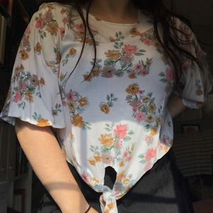 floral blouse
